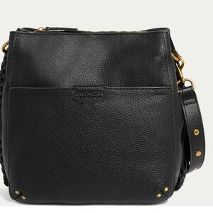 American Leather Company Black sold Out Luca Triple Entry Crossbody
